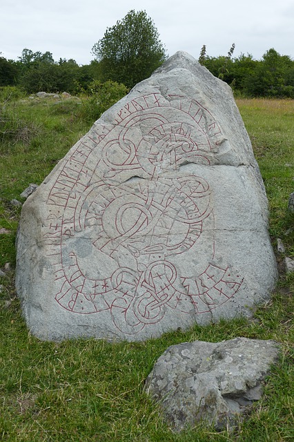 Les vikings - Birka - Suède - musée pierre runique viking