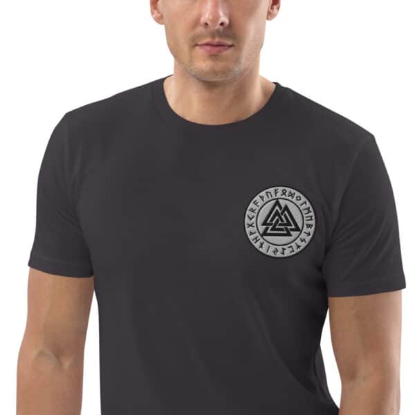 unisex organic cotton t shirt anthracite zoomed in 2 61868300bcca5