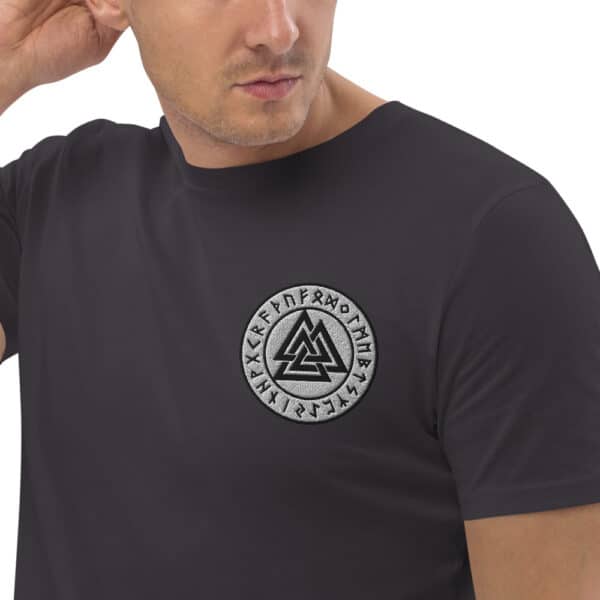 unisex organic cotton t shirt anthracite zoomed in 3 61868300bd461