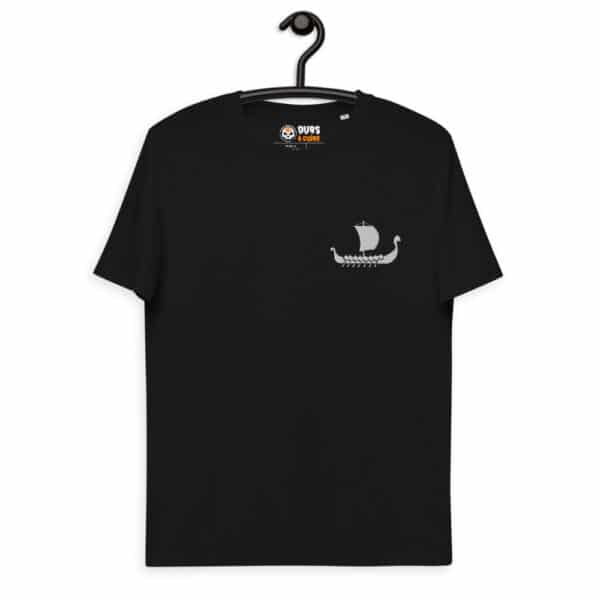 unisex organic cotton t shirt black front 61815b858b703