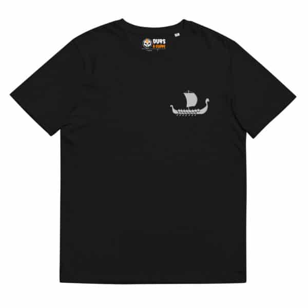 unisex organic cotton t shirt black front 61815b858cf3f