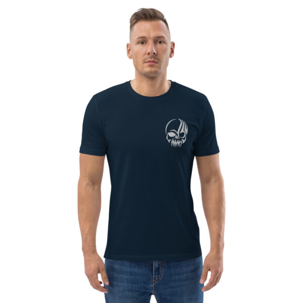 unisex organic cotton t shirt french navy front 2 618e4a56c71a6